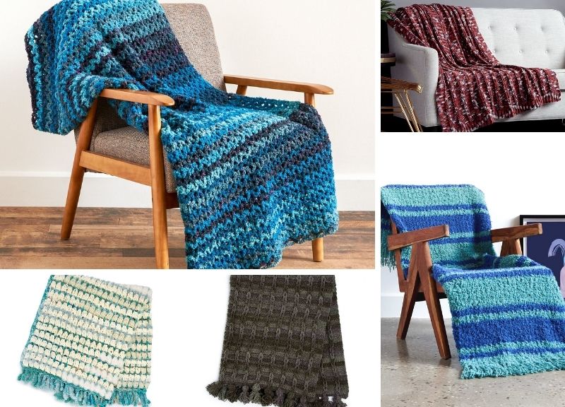 Super Chunky Neutral Crochet Blankets Patterns