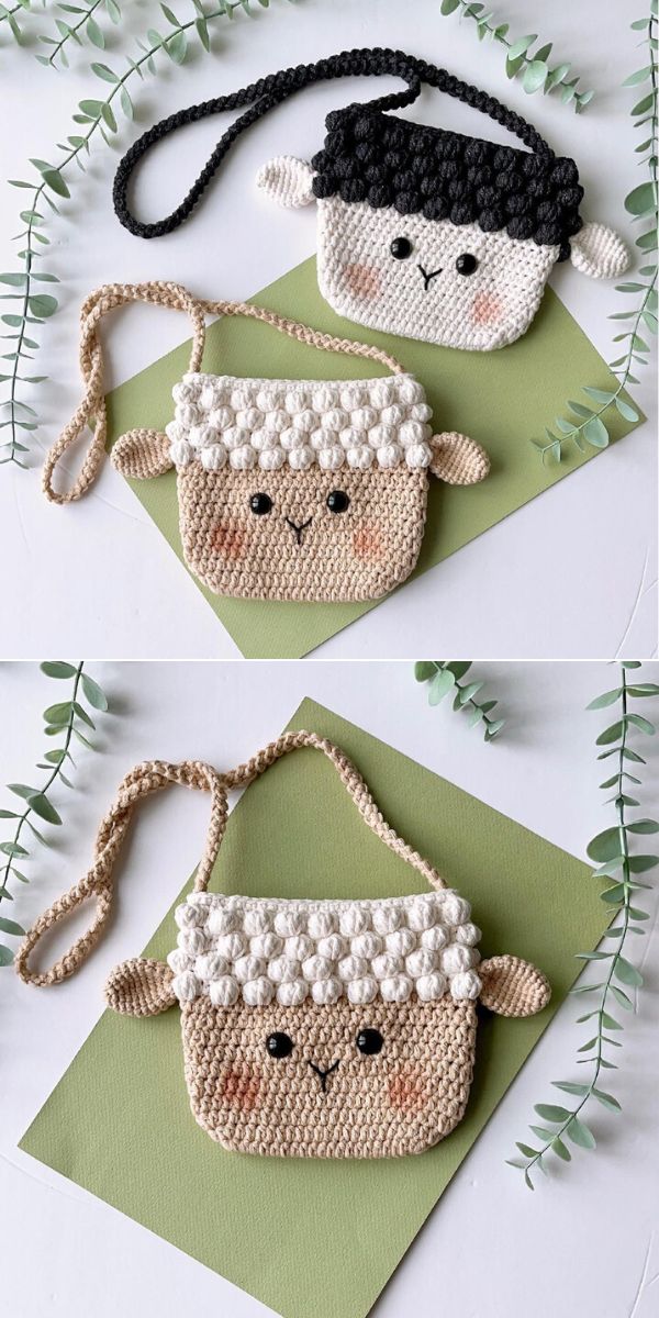 Lamb Crochet Bag
