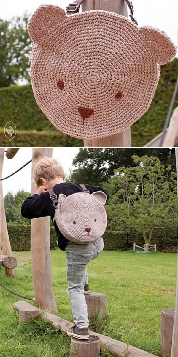 kids backpack free crochet pattern