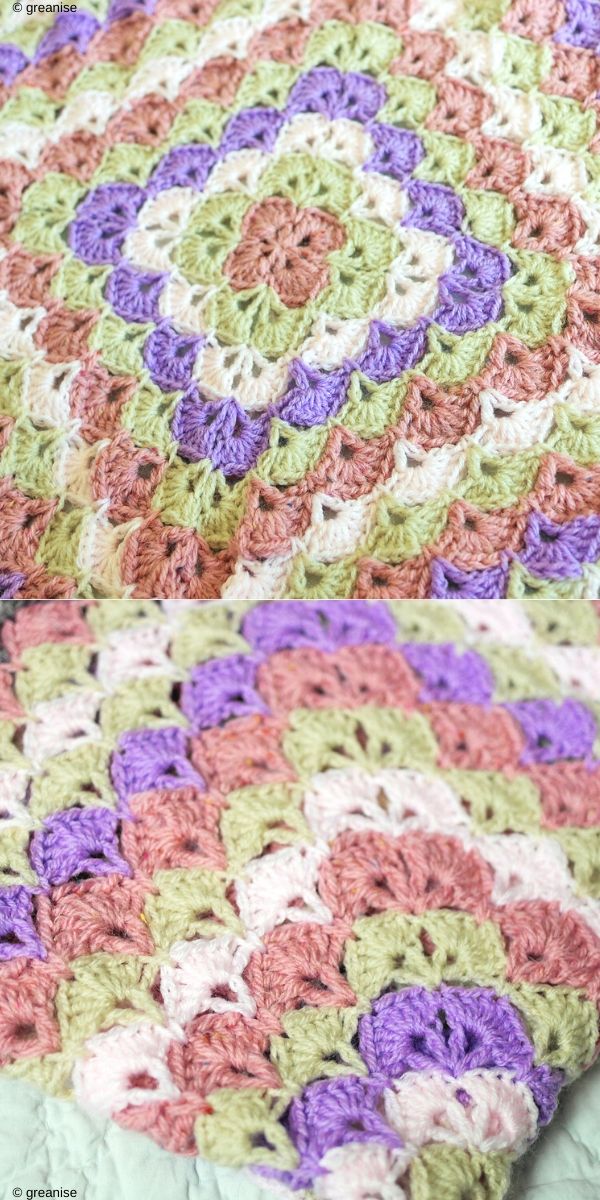 Beautiful Shells Crochet Blanket - Free Patterns and Ideas – 1001 Patterns