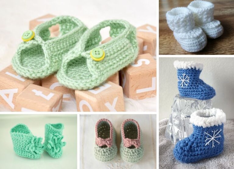 15 Crochet Baby Booties Ideas for Warm Feet and Comfy Walks