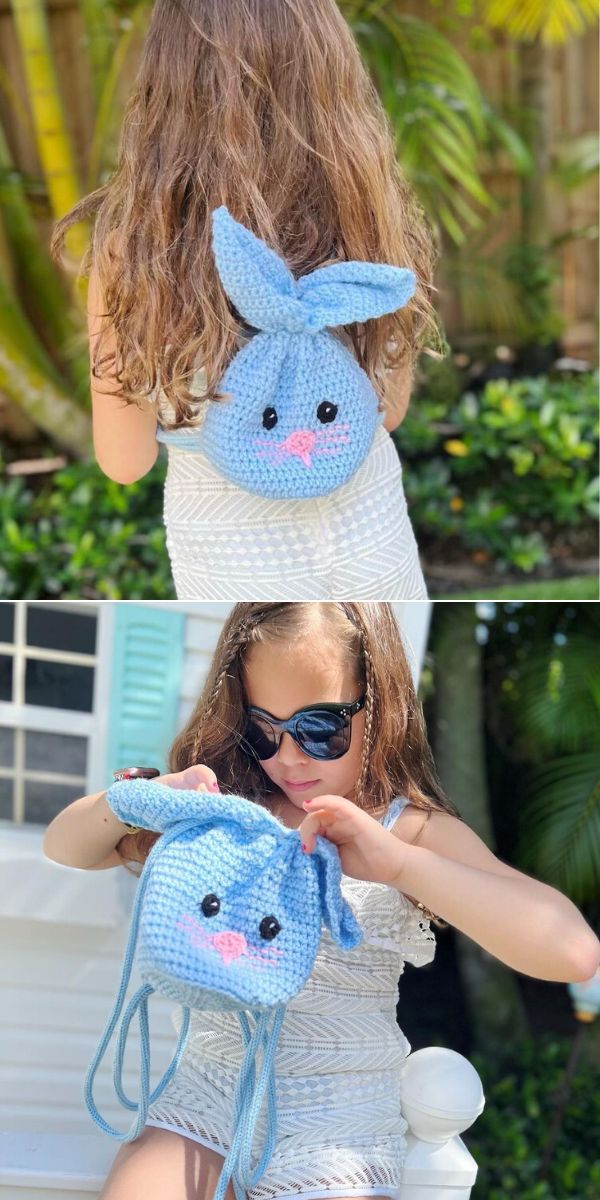 Bunny Backpack free crochet pattern