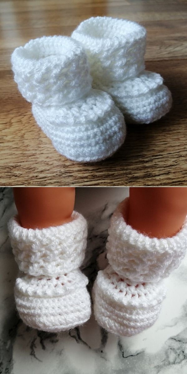 Cuffed Baby Booties