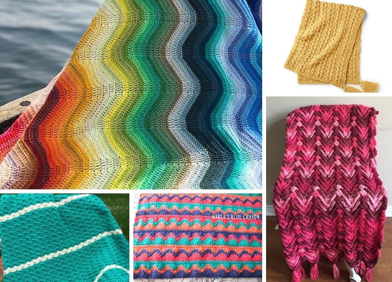 Inspiring Wavy Crochet Throws