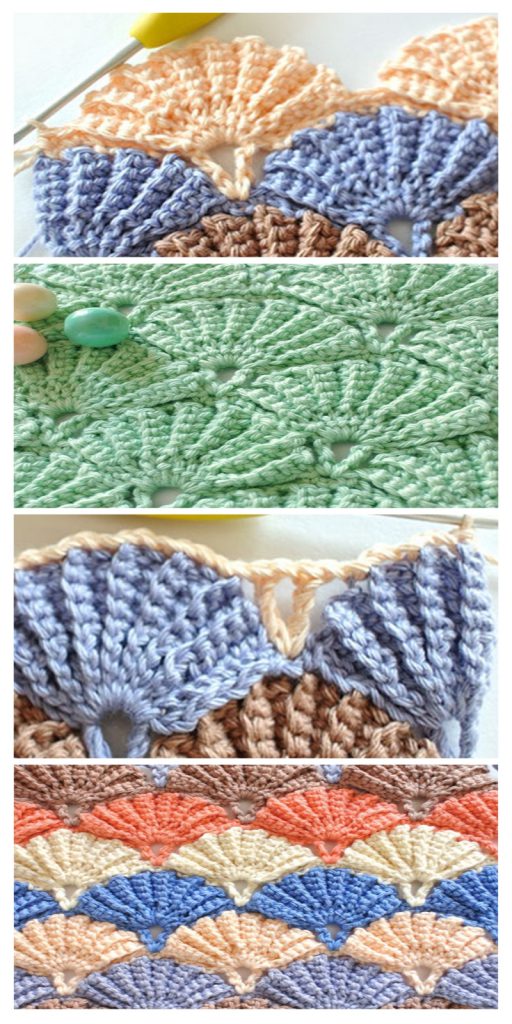 Crochet shell stitch