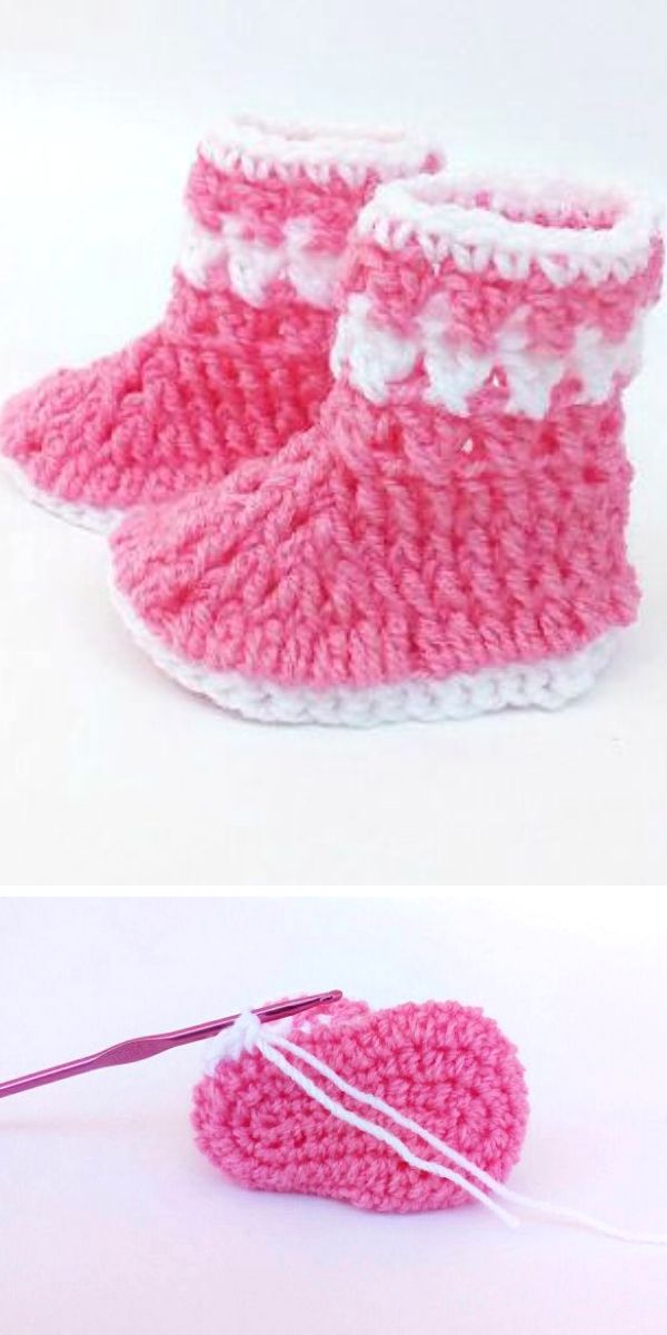 Little Baby Boots Free Crochet Pattern