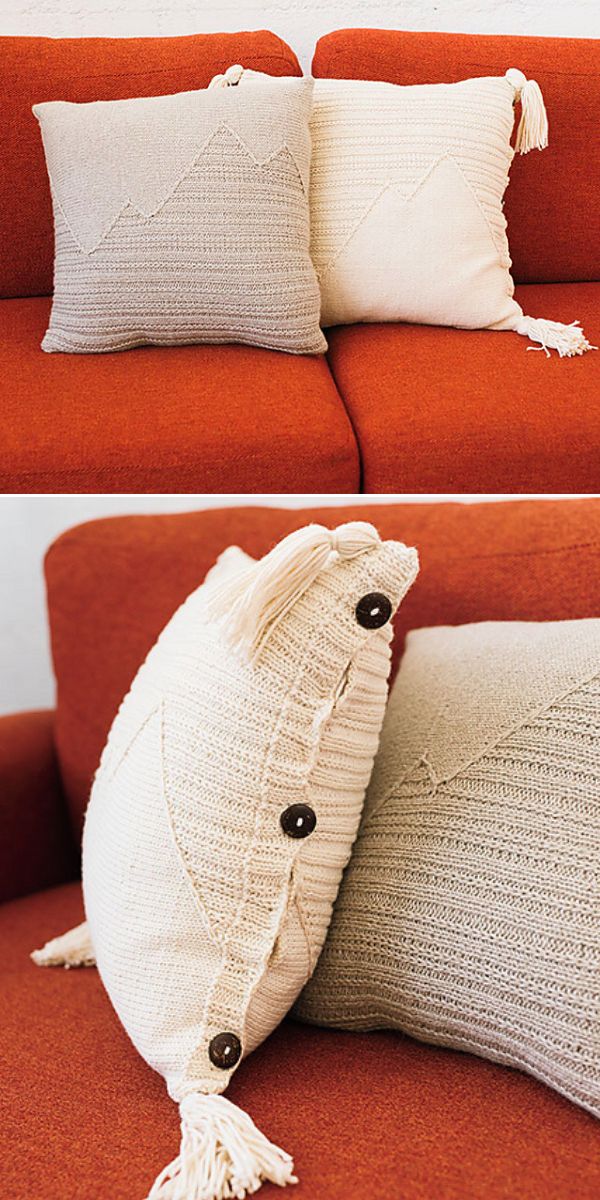 free pillow knitting pattern