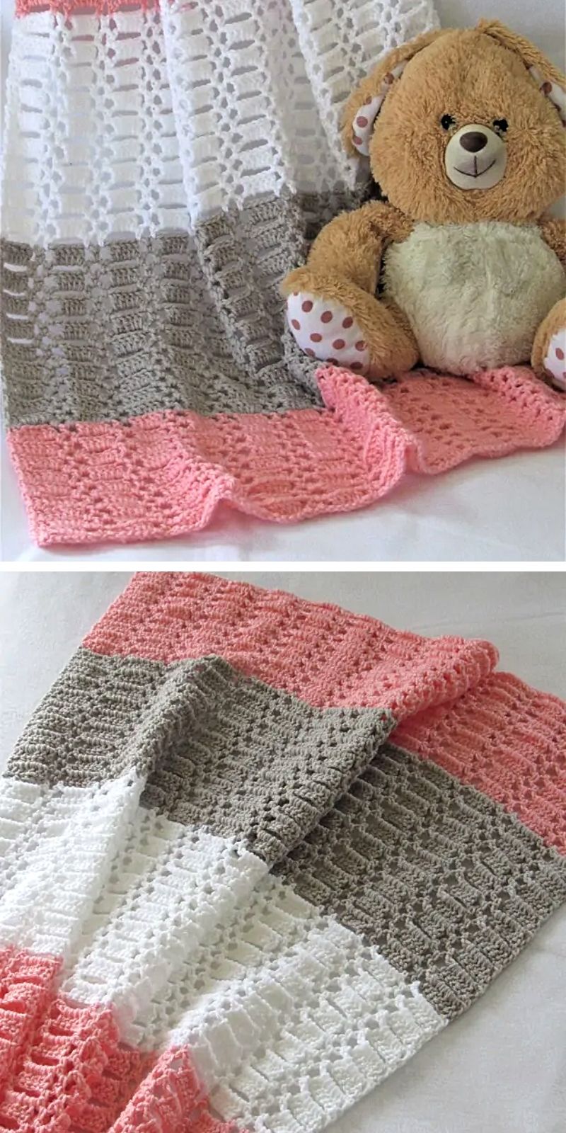 Peek a Boo Blanket Free Crochet Pattern