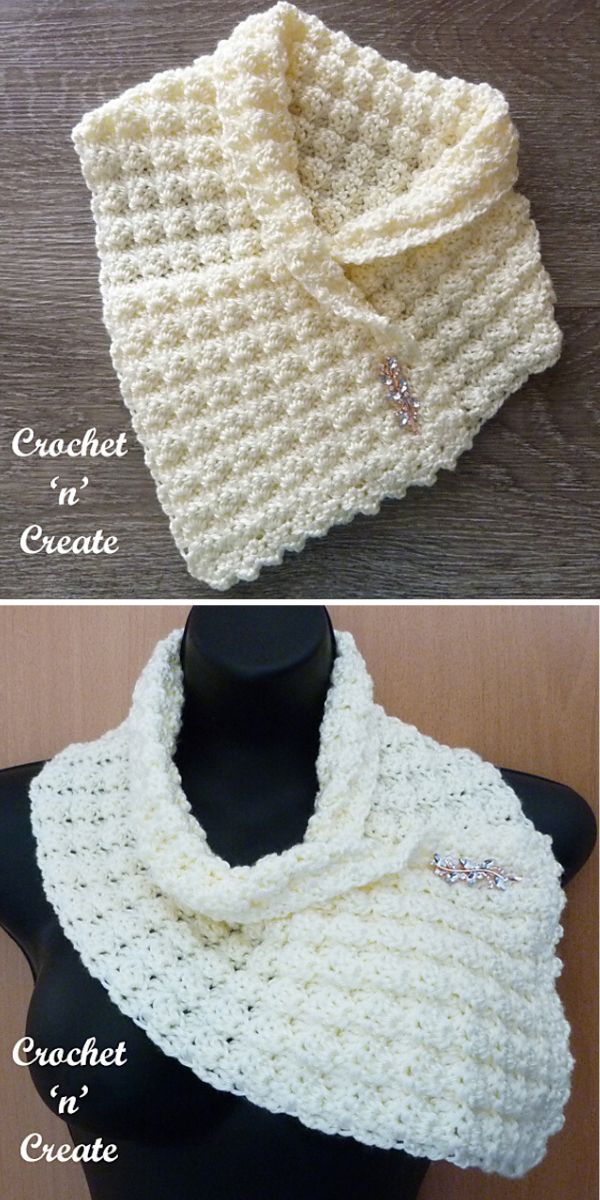 free crochet shell stitch cowl pattern
