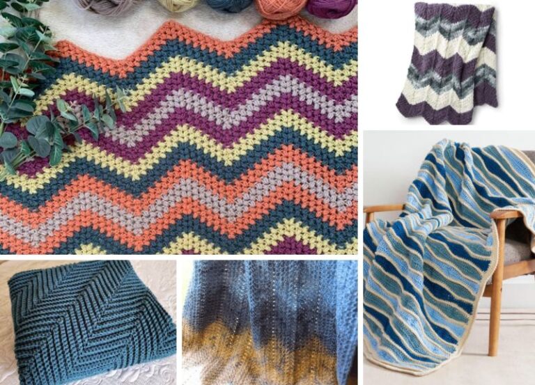 Ripple Cozy Crochet Blankets