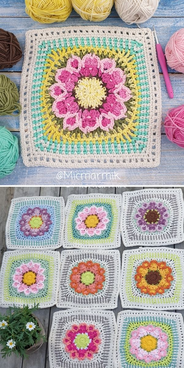Talking to Mother Square Free Crochet Pattern