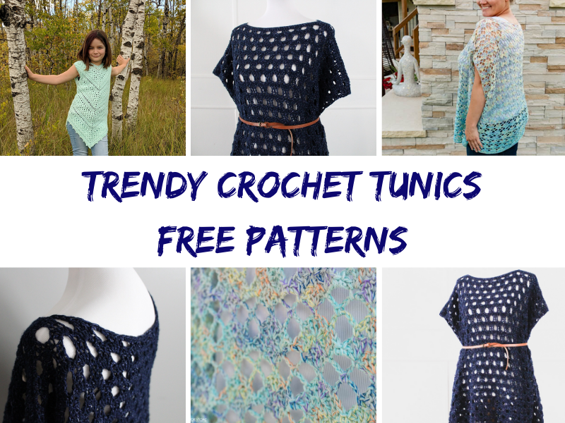 Trendy-Crochet-Tunics Free Patterns