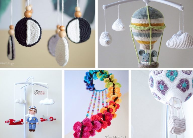 11 Adorable Baby Mobiles Free Crochet Patterns
