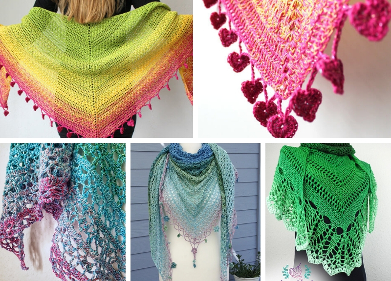 Delicate Lacy Shawls - Free Crochet Patterns