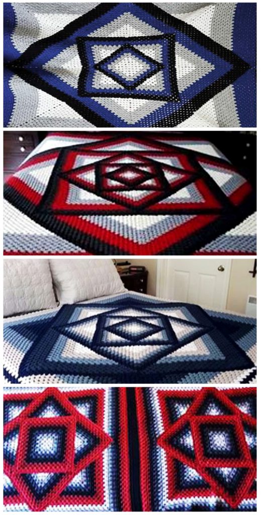Kaleidoscope Granny Blanket
