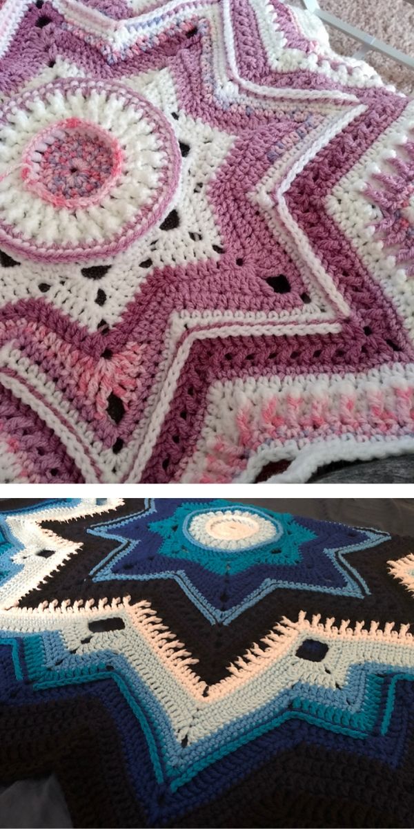 Mini Galaxy of Change Blanket Free Crochet Pattern