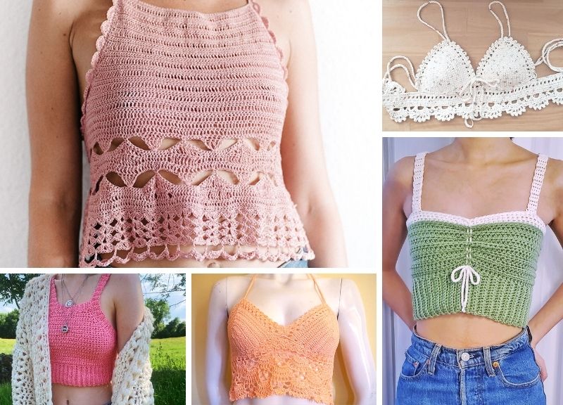 Free Crochet Top Patterns  Crochet crop top pattern, Crochet tops free  patterns, Free crochet