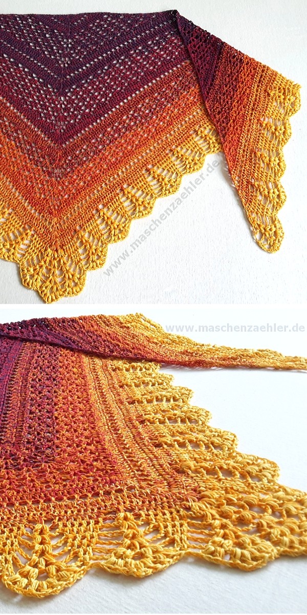Erigeneia Shawl Free Crochet Pattern