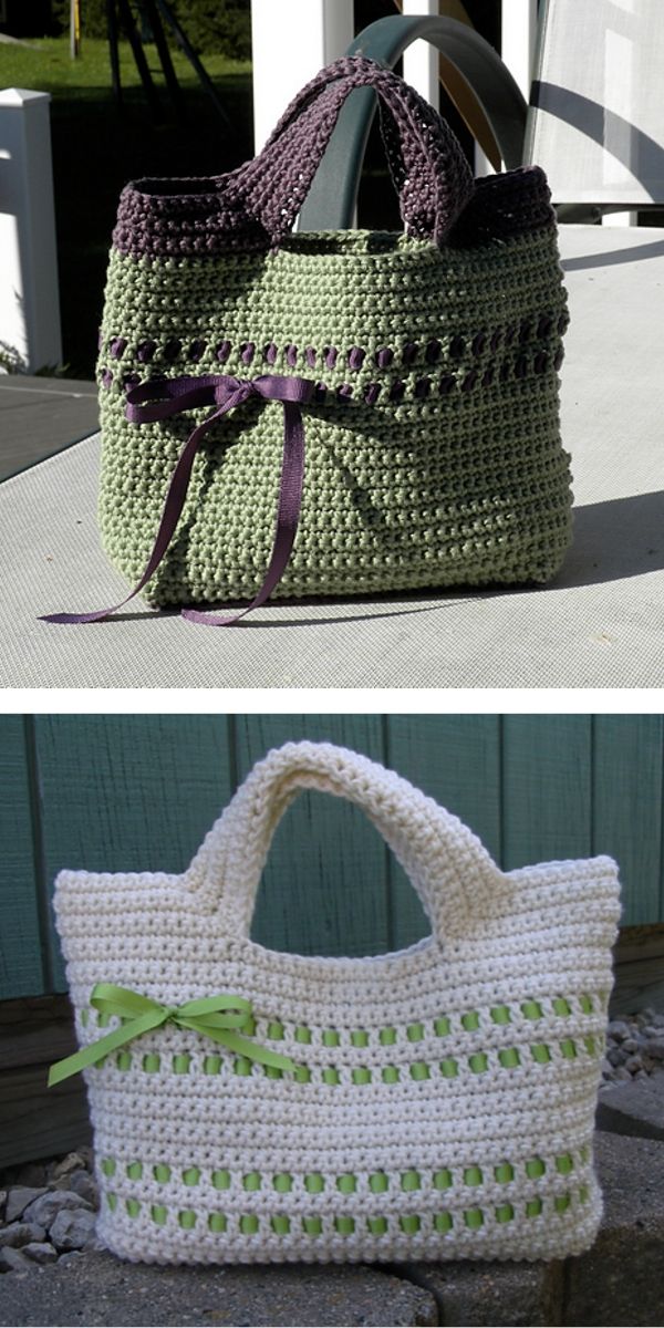 Crocheted Crossbody Bags & Clutch Pattern – Churchmouse Yarns & Teas