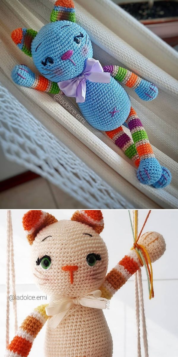 cat amigurumi free crochet pattern
