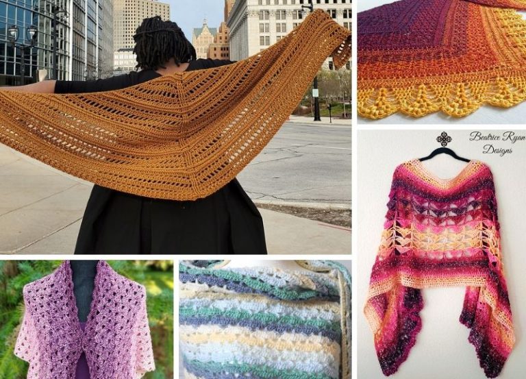 19 Sunny Lacy Crochet Shawls Ideas