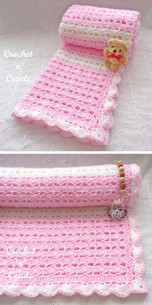 Sweetheart Baby Blanket Free Crochet Pattern