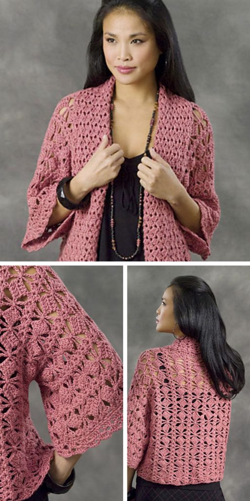 Xian Crochet Kimono Jacket