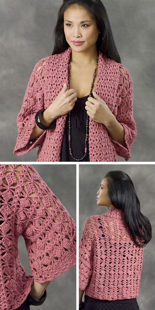 Free crochet kimono cardigan on sale pattern