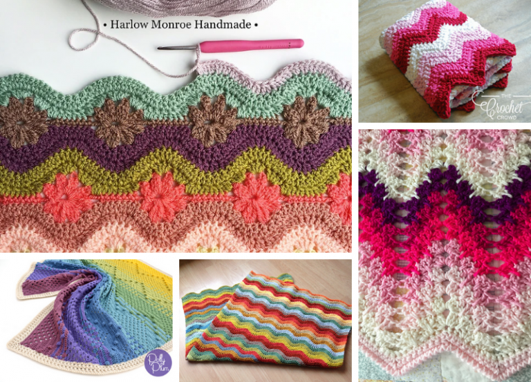 36 Great Ripple Crochet Blankets