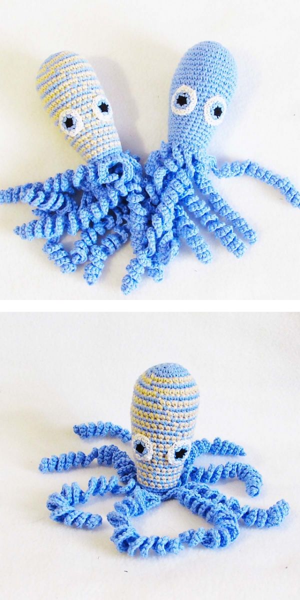  Cute Blue Octopus Crochet Pattern