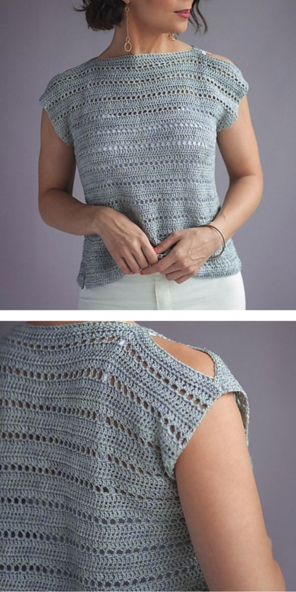 free crochet pattern: Girly Lightweight Tops