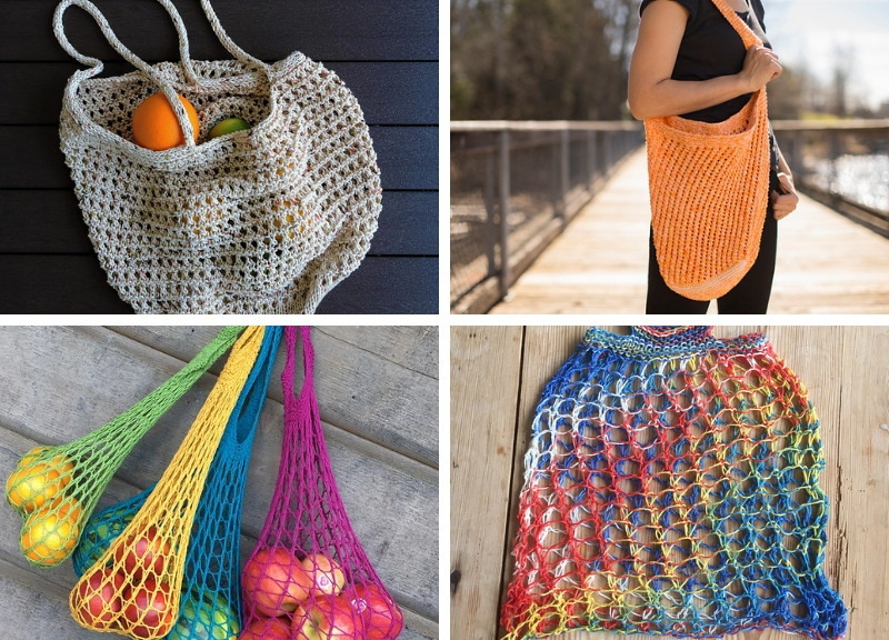 free knitting pattern: Weightless Eco-Friendly Bag