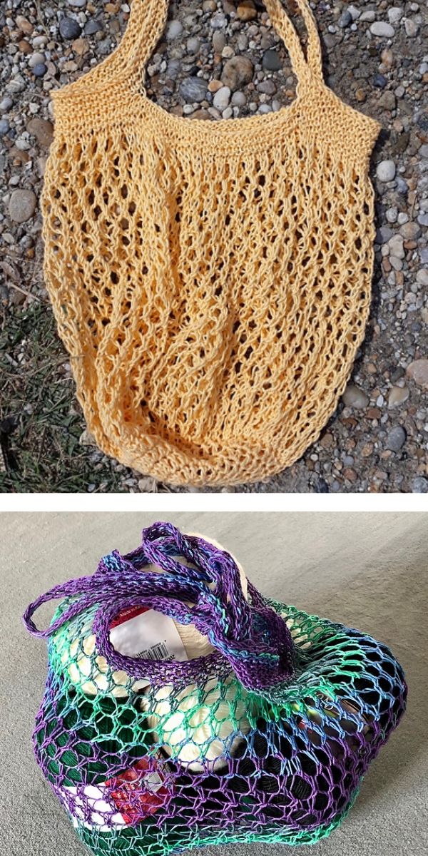 free knitting pattern: Weightless Eco-Friendly Bag