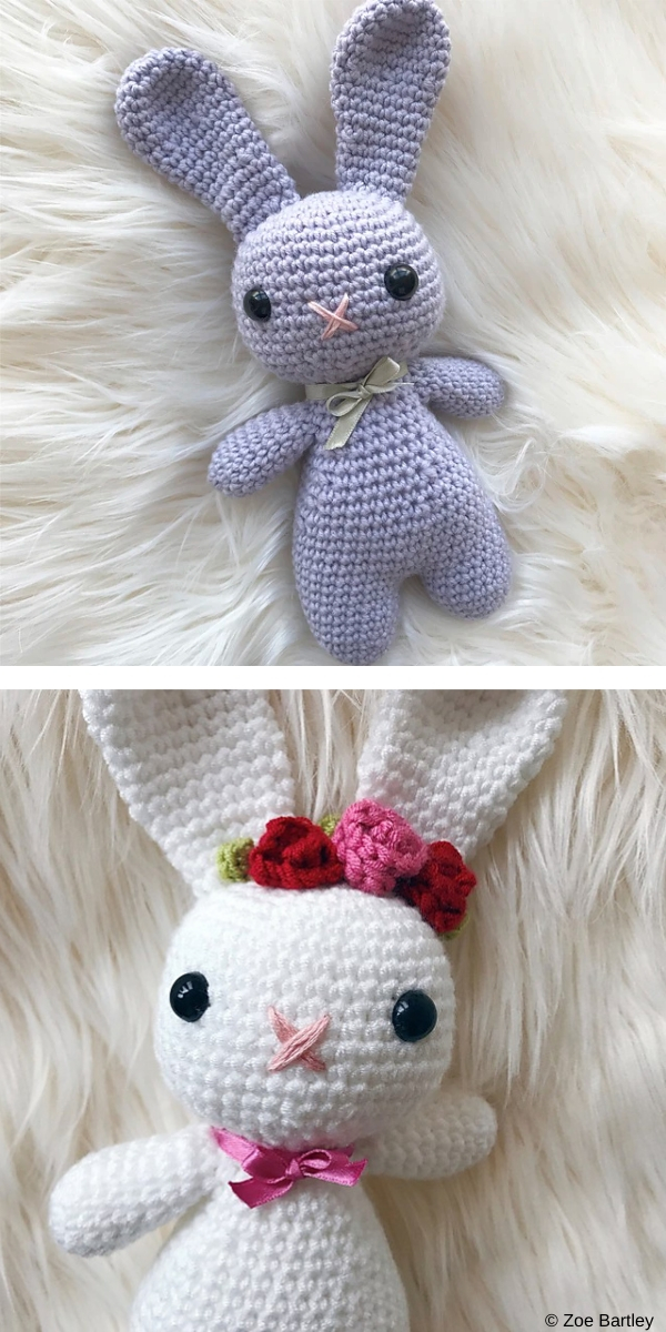  Floral Easter Bunny free crochet pattern