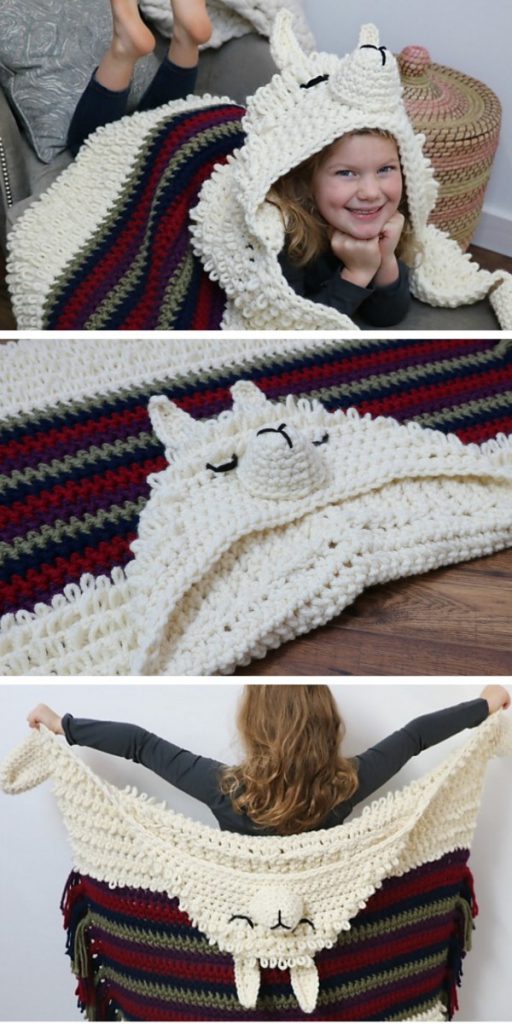 Cute Alpaca Blankets Crochet Patterns