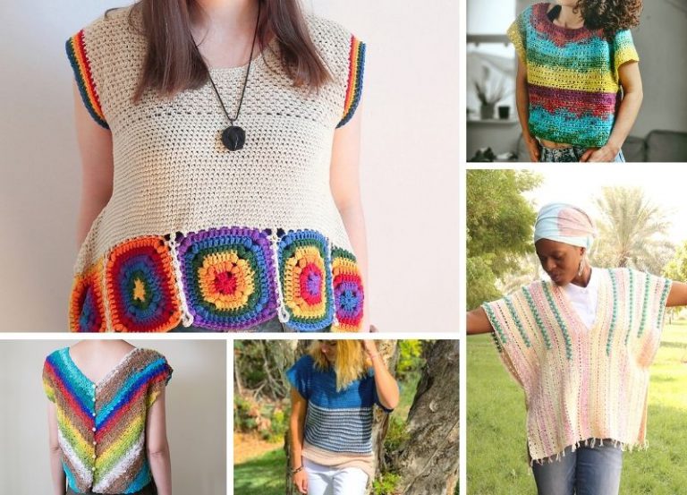 19 Colorful Summer Crochet Tops