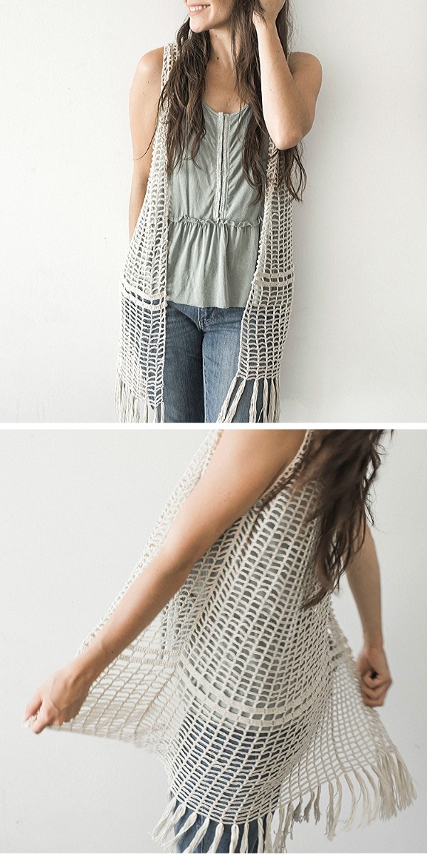 21 Minimalist Crochet Vest Free Patterns for Multilayered Outfits
