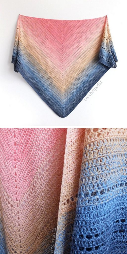 Beautiful Stylish Ombre Crochet Shawls – 1001 Patterns