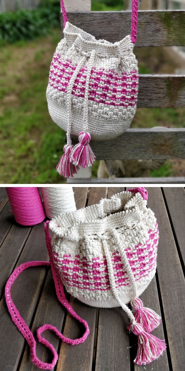 Little Woven Basket (LWB) Bag Crochet Pattern
