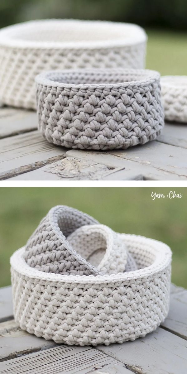 Free Crochet Pattern: Simple Minimalist Basket