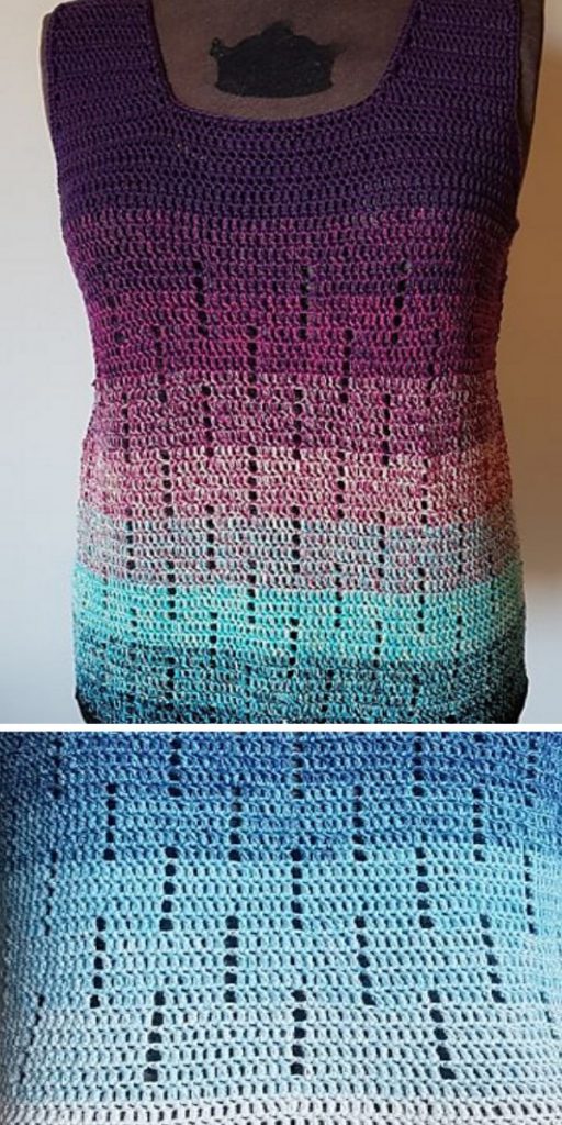 Rainfall Tank Top Crochet Pattern