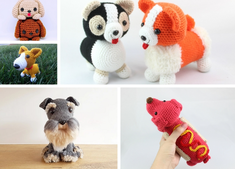 Adorable Amigurumi Dogs Free crochet patterns
