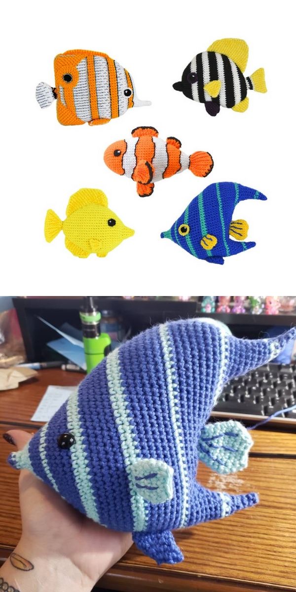 free crochet pattern: Clownfish Amigurumi