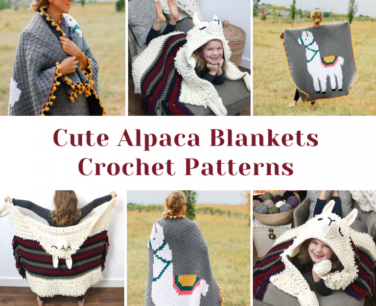 Cute Alpaca Blankets Crochet Patterns