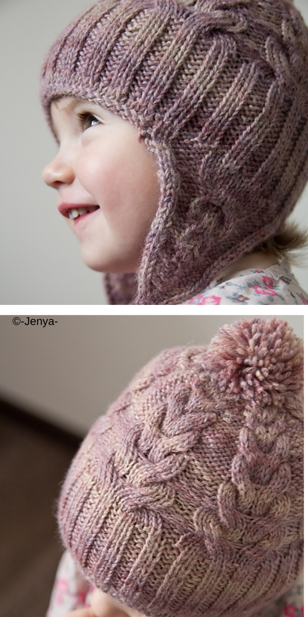 Knitting pattern baby earflap sales hat