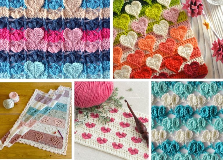 Lovely Crochet Heart Stitch Ideas