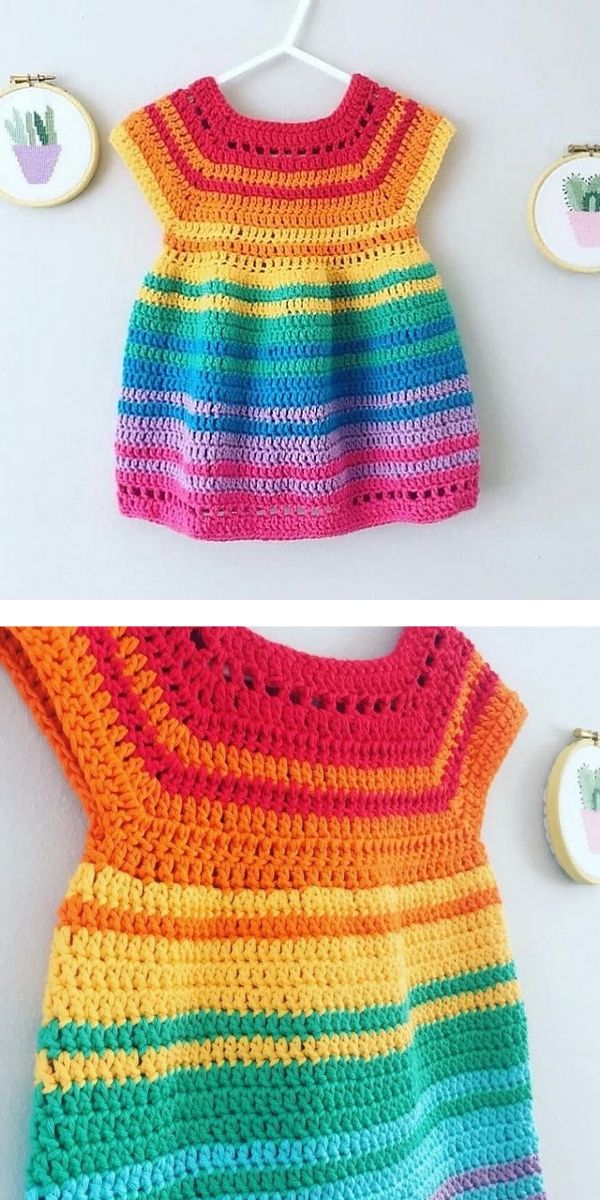 Rainbow hot sale crochet outfit