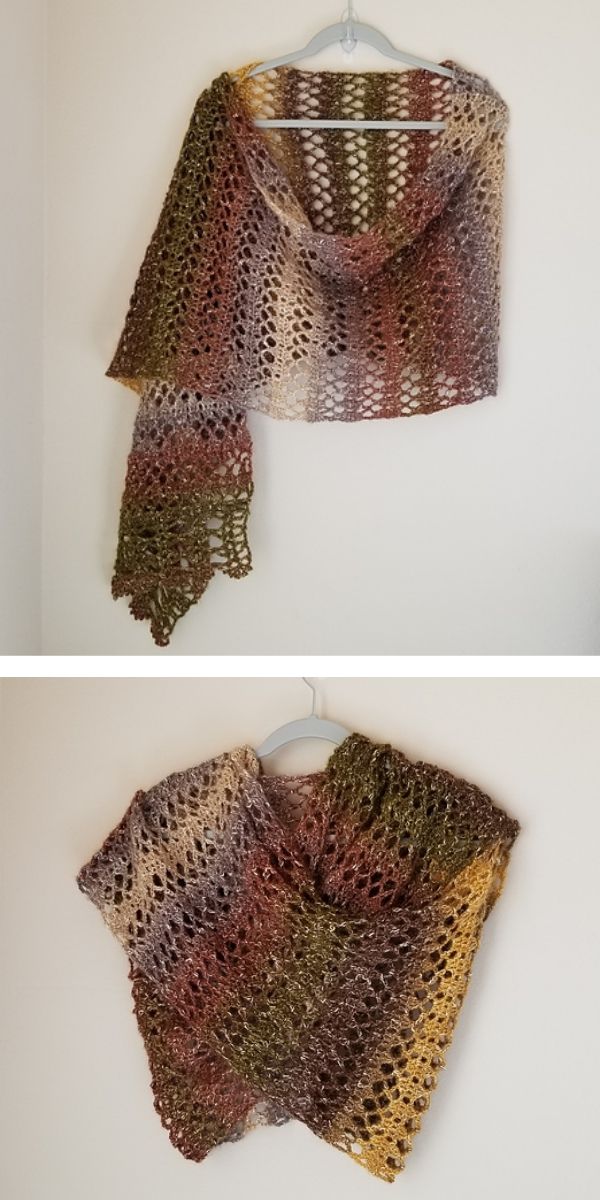 free crochet pattern: Soft Pebble Shawl 