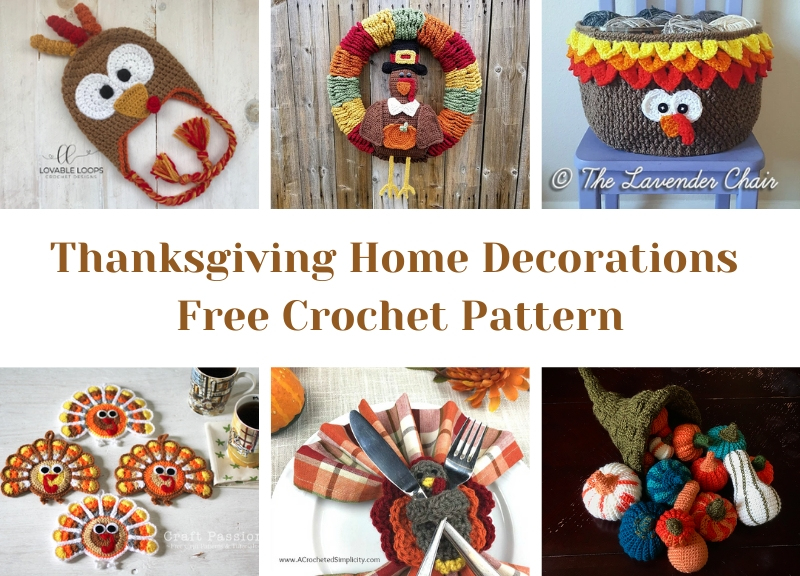 free crochet pattern: Thanksgiving Home Decorations