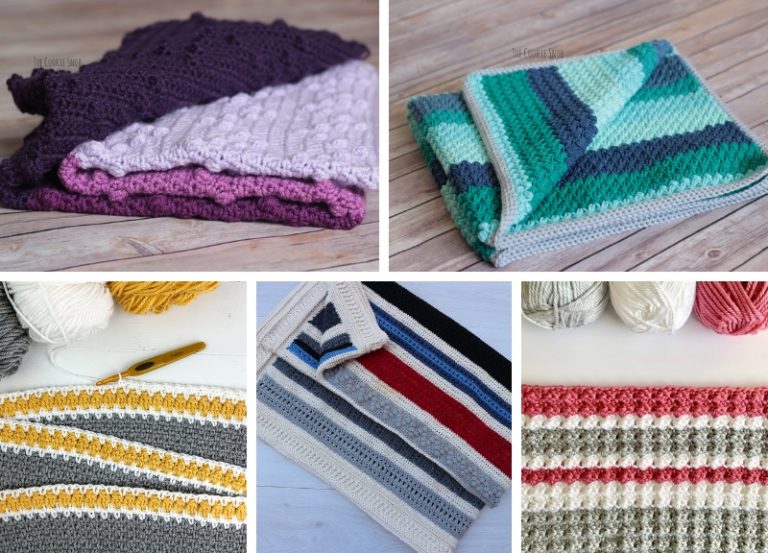 34 Beautiful Striped Crochet Blankets